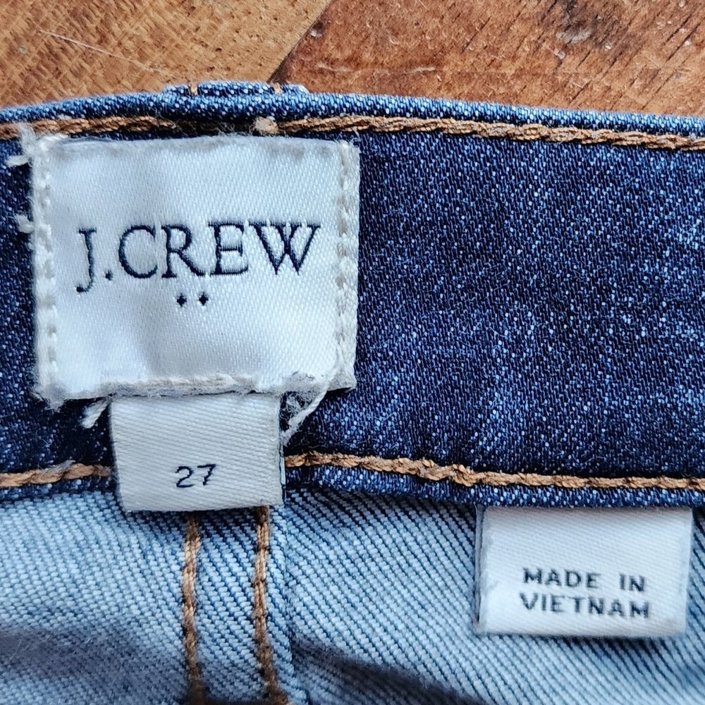 J.Crew Dark Wash Skinny Jeans Size 27 - Picture 7 of 13